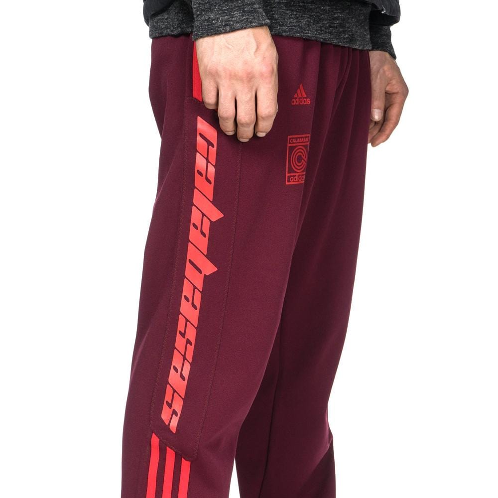 Adidas Yeezy Calabasas Track Pant "Maroon" — XXS — Top View