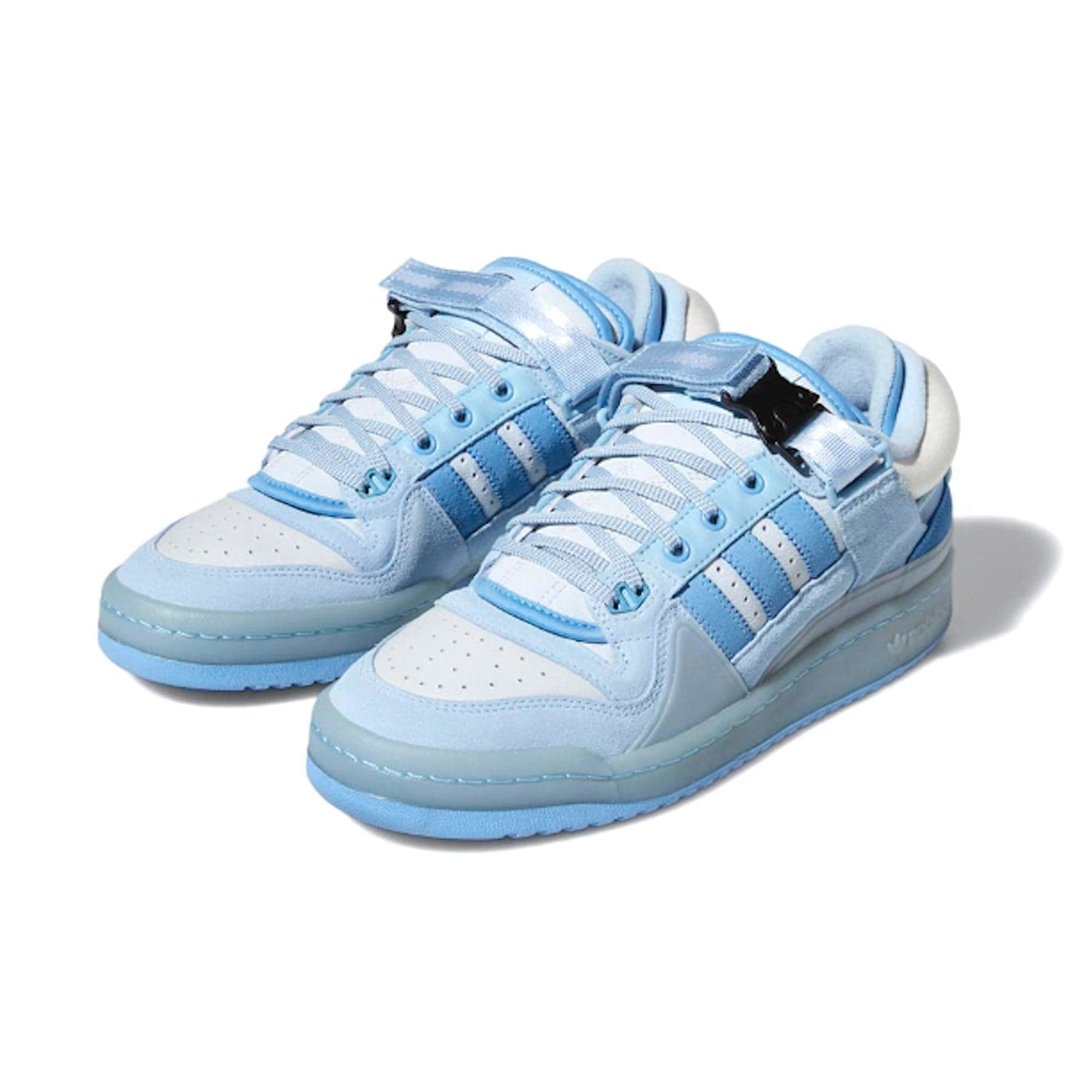 Bad Bunny x adidas Forum Buckle Low 'Blue Tint' — UK 3.5 | EU 36 | US 4 — Side View