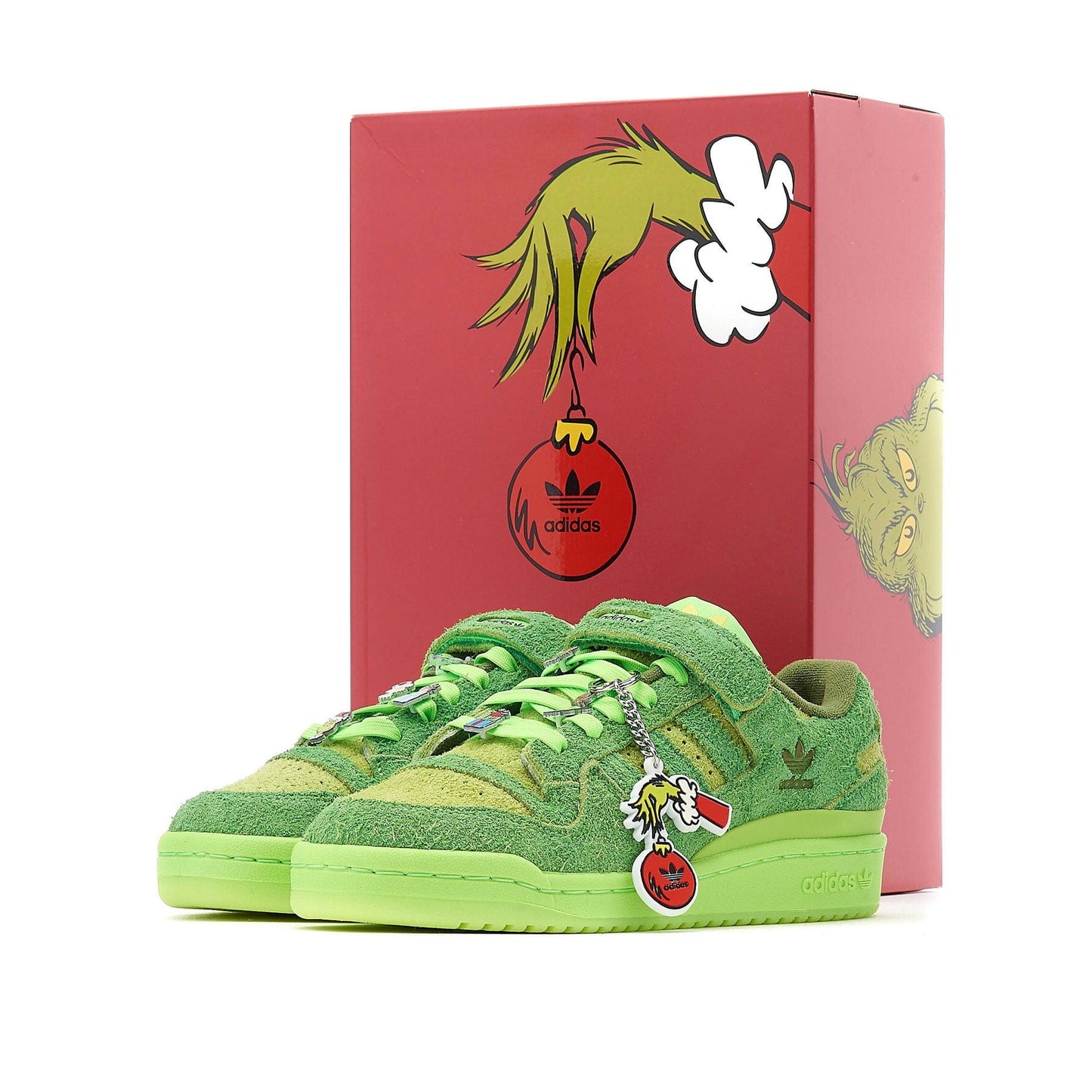 Dr. Seuss x adidas Forum Low 'Grinch' — UK 3.5 | EU 36 | US 4 — Detail View