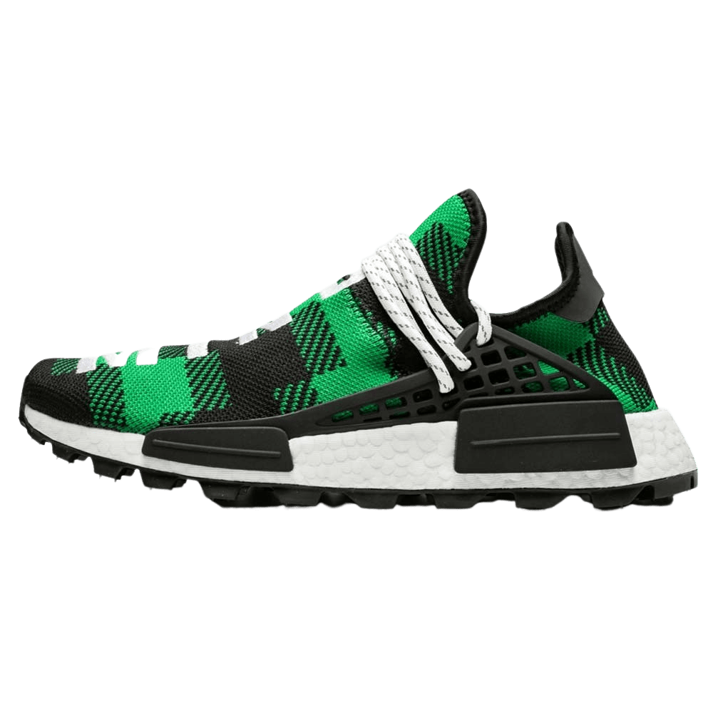 Pharrell x Billionaire Boys Club x NMD Human Race Trail 'Green Plaid' — 3 UK | 35.5 EU — Front View