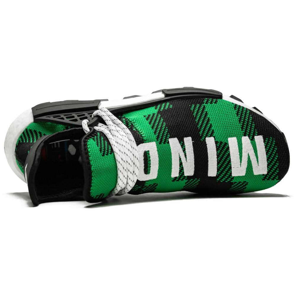 Pharrell x Billionaire Boys Club x NMD Human Race Trail 'Green Plaid' — 3 UK | 35.5 EU — Lifestyle View