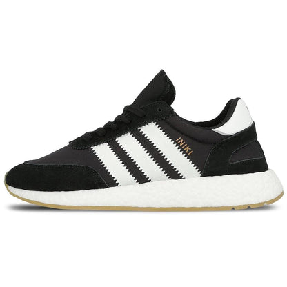 adidas Iniki Runner Core Black-Gum — UK 3.5 | EU 36 | US 4 — Front View