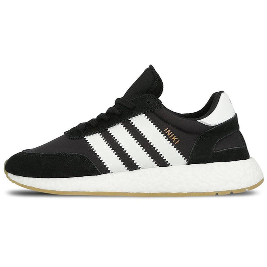 adidas Iniki Runner Core Black-Gum — UK 3.5 | EU 36 | US 4 — Front View