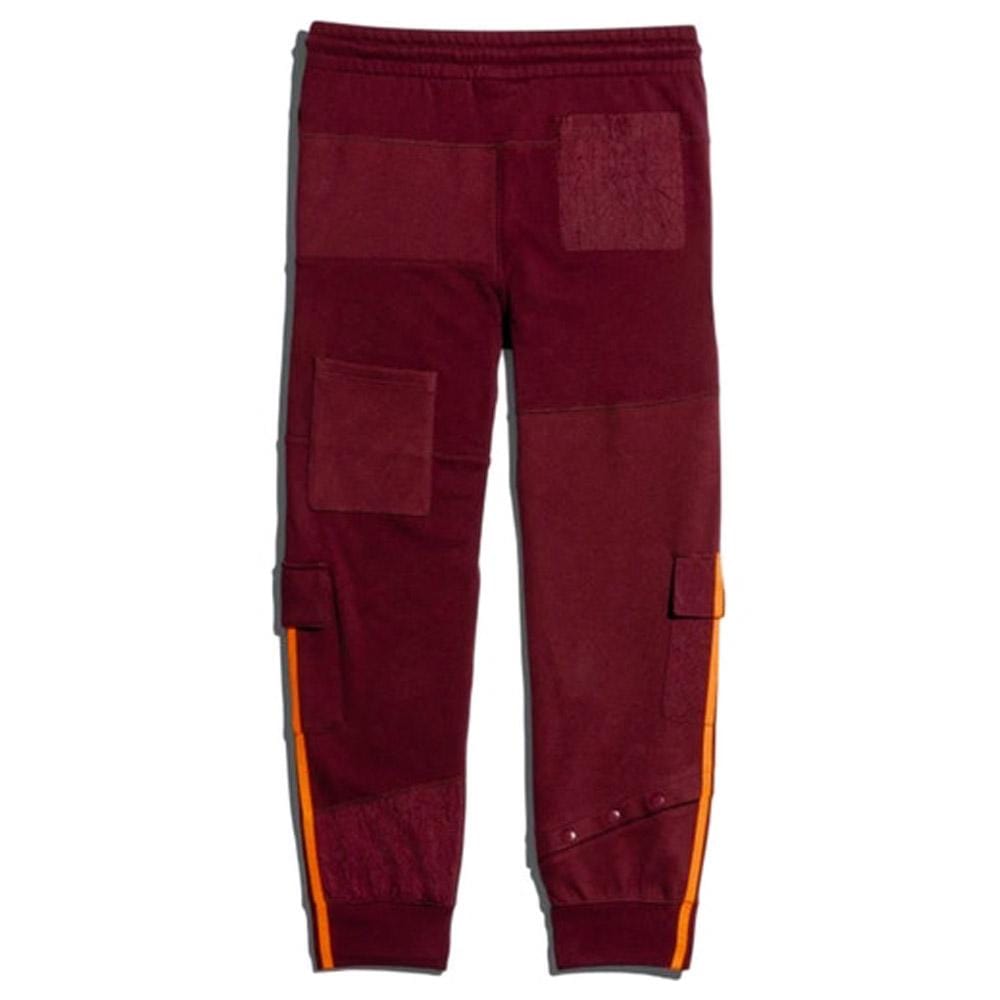 adidas Ivy Park Cargo Sweatpants Maroon/Solar Orange — XXS — Side View