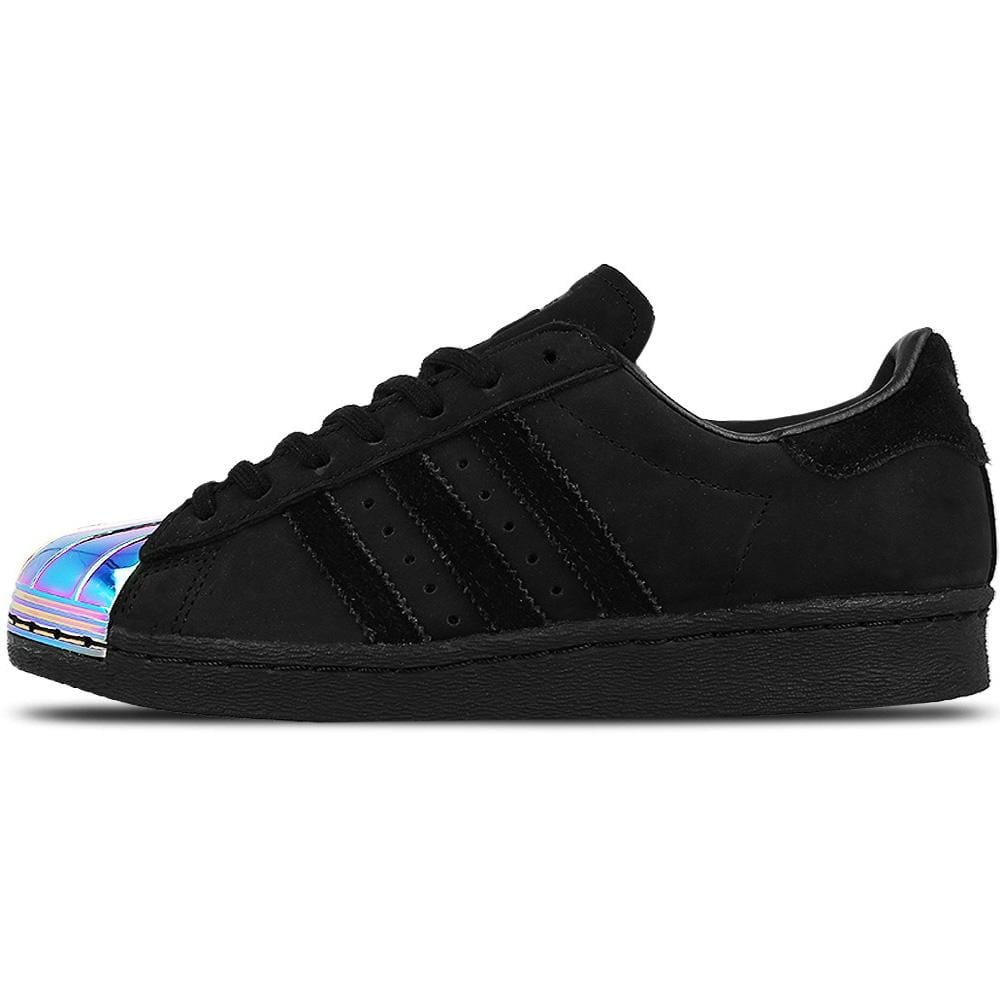 adidas Originals Superstar 80s Metal Toe W (black-multi) — UK 3.5 | EU 36 | US 4 — Front View