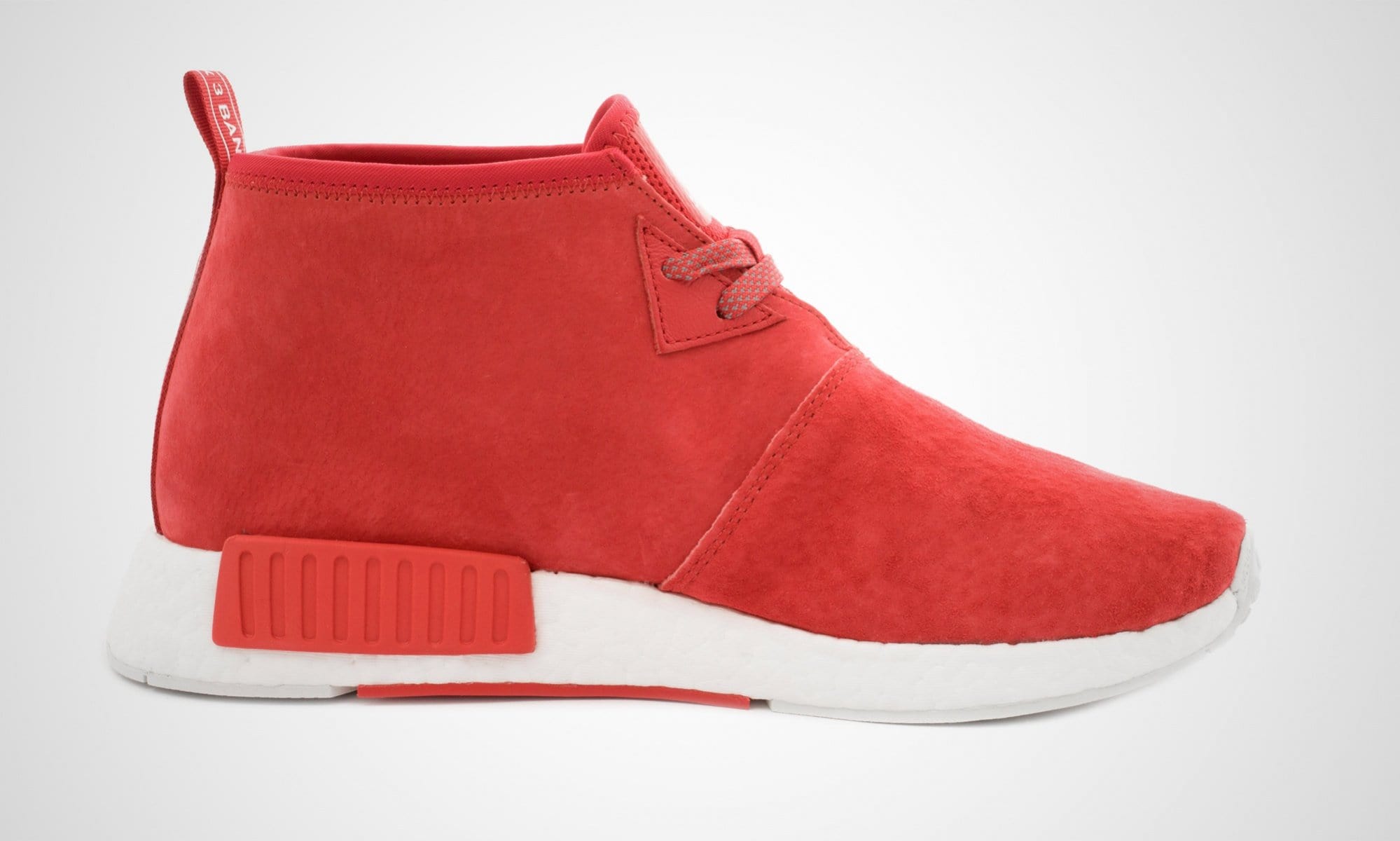 ADIDAS ORIGINALS NMD C1 CHUKKA BOOST (RED - WHITE) — UK 3.5 | EU 36 | US 4 — Side View