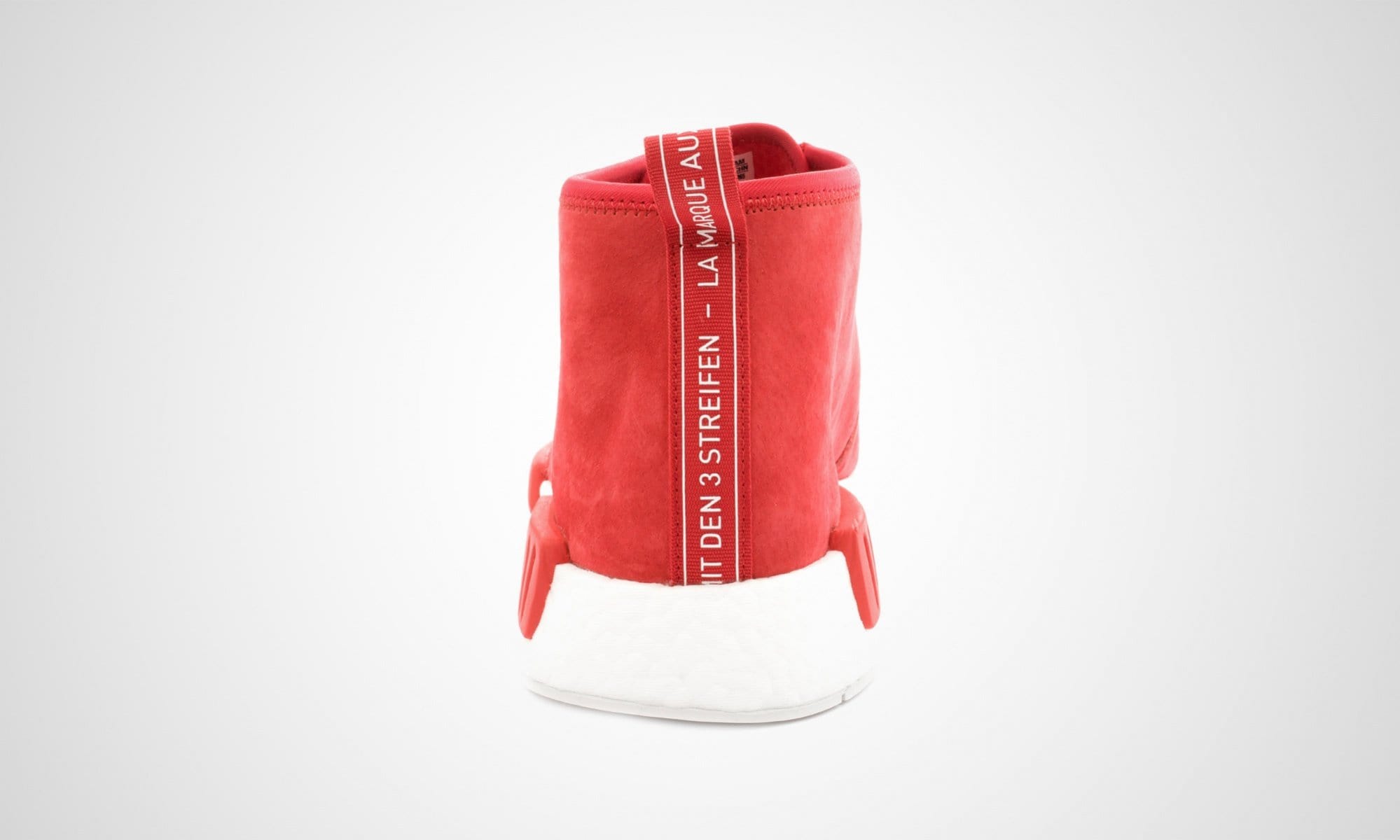 ADIDAS ORIGINALS NMD C1 CHUKKA BOOST (RED - WHITE) — UK 3.5 | EU 36 | US 4 — Detail View