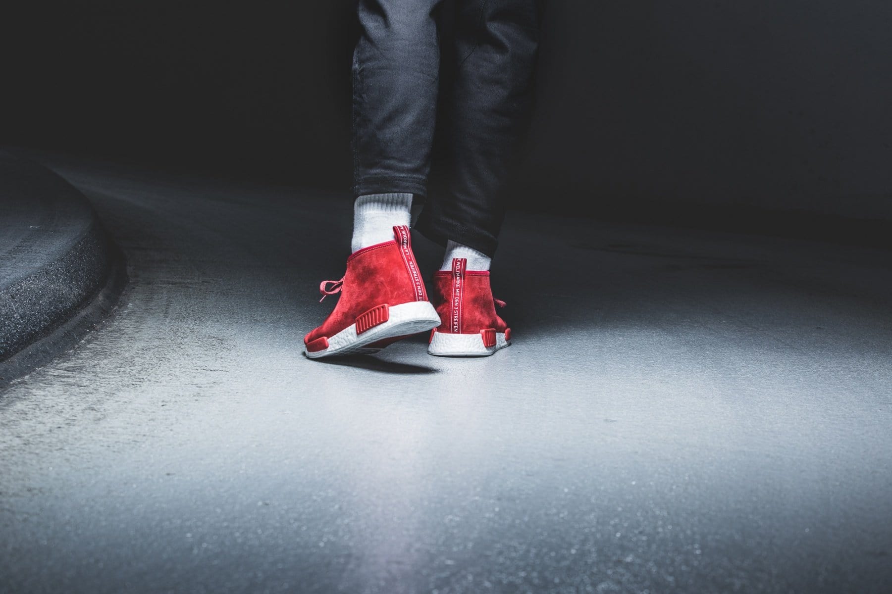 ADIDAS ORIGINALS NMD C1 CHUKKA BOOST (RED - WHITE) — UK 3.5 | EU 36 | US 4 — Alternate View 8