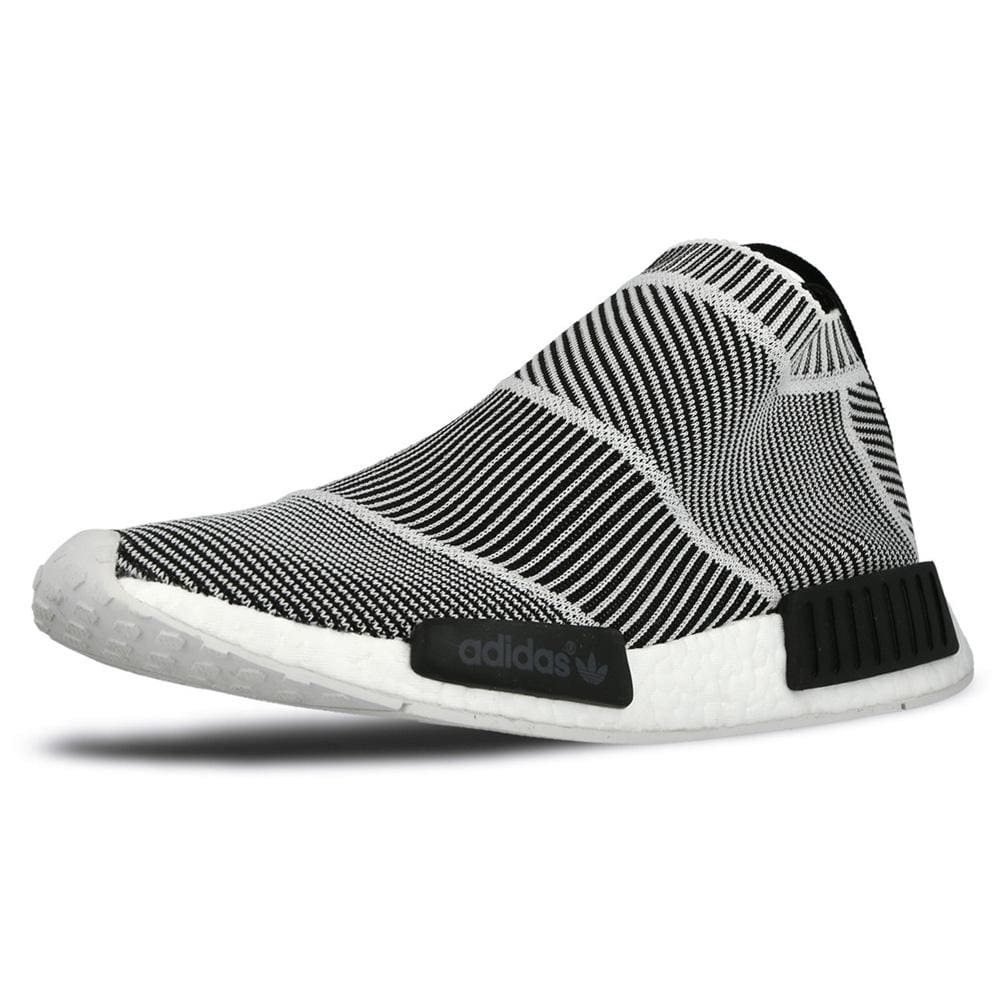 ADIDAS NMD CITY SOCK PRIMEKNIT Core Black & Vintage White — UK 3.5 | EU 36 | US 4 — Side View