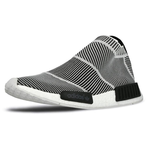 ADIDAS NMD CITY SOCK PRIMEKNIT Core Black & Vintage White — UK 3.5 | EU 36 | US 4 — Side View