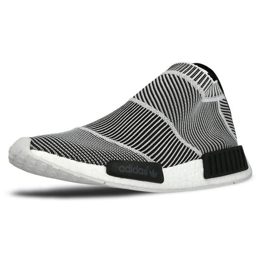 ADIDAS NMD CITY SOCK PRIMEKNIT Core Black & Vintage White — UK 3.5 | EU 36 | US 4 — Side View