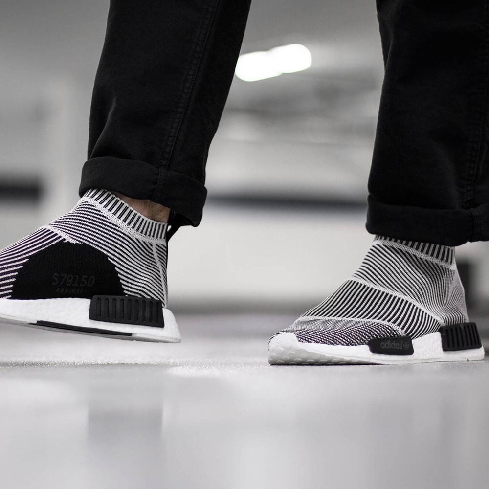 ADIDAS NMD CITY SOCK PRIMEKNIT Core Black & Vintage White — UK 3.5 | EU 36 | US 4 — Alternate View 7