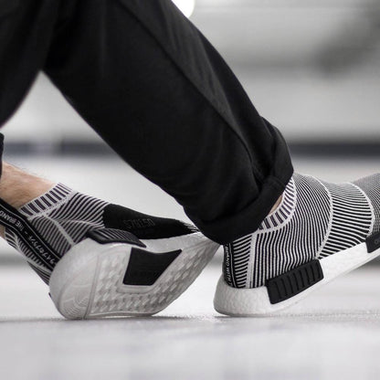 ADIDAS NMD CITY SOCK PRIMEKNIT Core Black & Vintage White — UK 3.5 | EU 36 | US 4 — Alternate View 9
