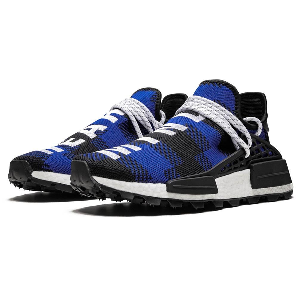 Pharrell x Billionaire Boys Club x NMD Human Race Trail 'Blue Plaid' — UK 3.5 | EU 36 | US 4 — Back View
