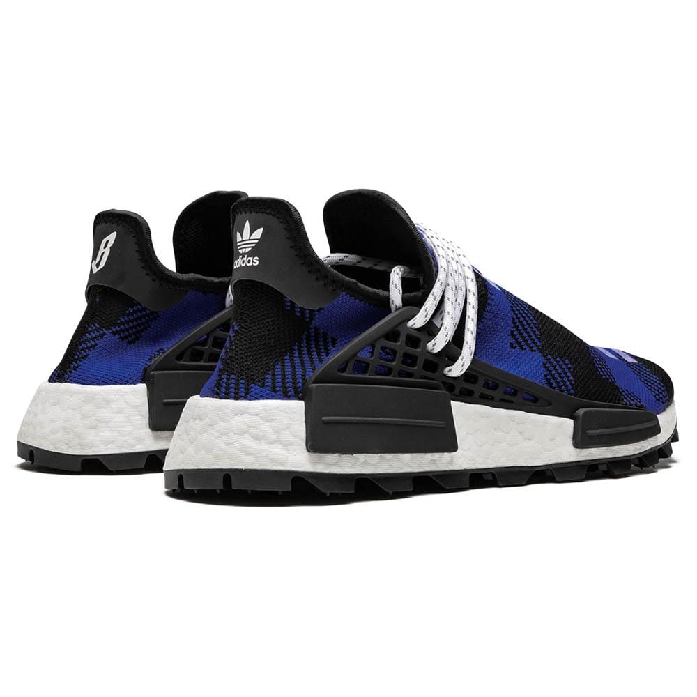 Pharrell x Billionaire Boys Club x NMD Human Race Trail 'Blue Plaid' — UK 3.5 | EU 36 | US 4 — Side View