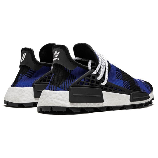 Pharrell x Billionaire Boys Club x NMD Human Race Trail 'Blue Plaid' — UK 3.5 | EU 36 | US 4 — Side View