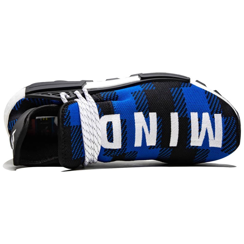 Pharrell x Billionaire Boys Club x NMD Human Race Trail 'Blue Plaid' — UK 3.5 | EU 36 | US 4 — Lifestyle View