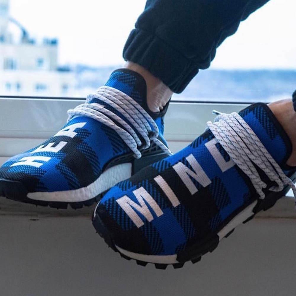 Pharrell x Billionaire Boys Club x NMD Human Race Trail 'Blue Plaid' — UK 3.5 | EU 36 | US 4 — Alternate View 9