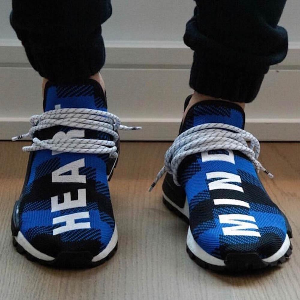 Pharrell x Billionaire Boys Club x NMD Human Race Trail 'Blue Plaid' — UK 3.5 | EU 36 | US 4 — Alternate View 8