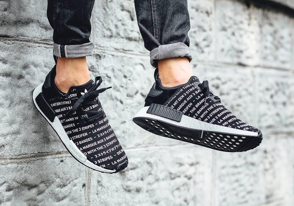 Adidas NMD_R1 Black 'Blackout-Whiteout — UK 3.5 | EU 36 | US 4 — Alternate View 9