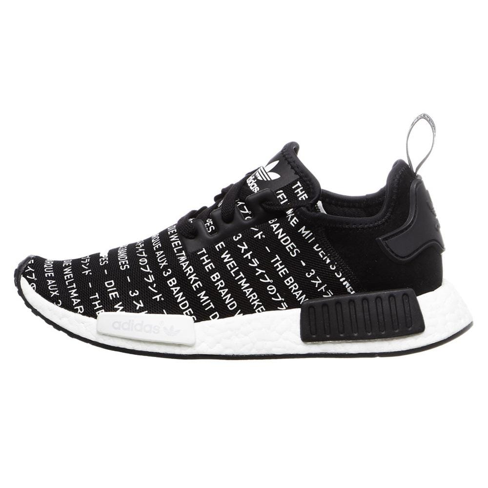Adidas NMD_R1 Black 'Blackout-Whiteout — UK 3.5 | EU 36 | US 4 — Front View