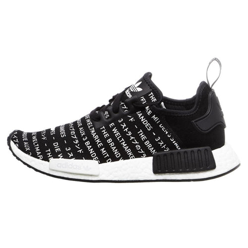 Adidas NMD_R1 Black 'Blackout-Whiteout — UK 3.5 | EU 36 | US 4 — Front View