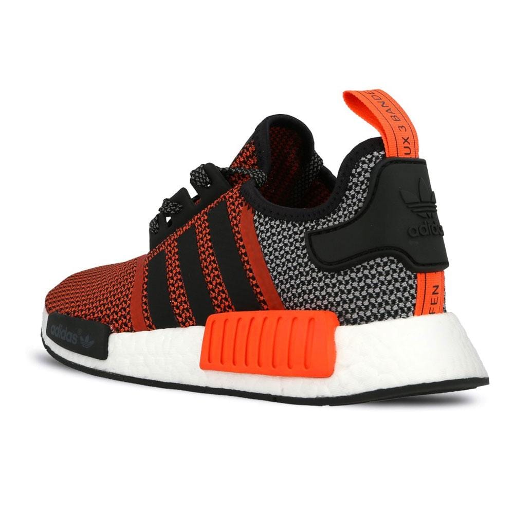 Adidas NMD R1 - Lush Red - Core Black - Running White — UK 3.5 | EU 36 | US 4 — Lifestyle View