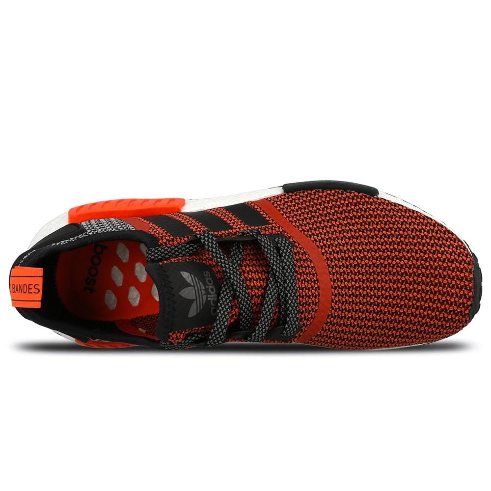 Adidas NMD R1 - Lush Red - Core Black - Running White — UK 3.5 | EU 36 | US 4 — Top View