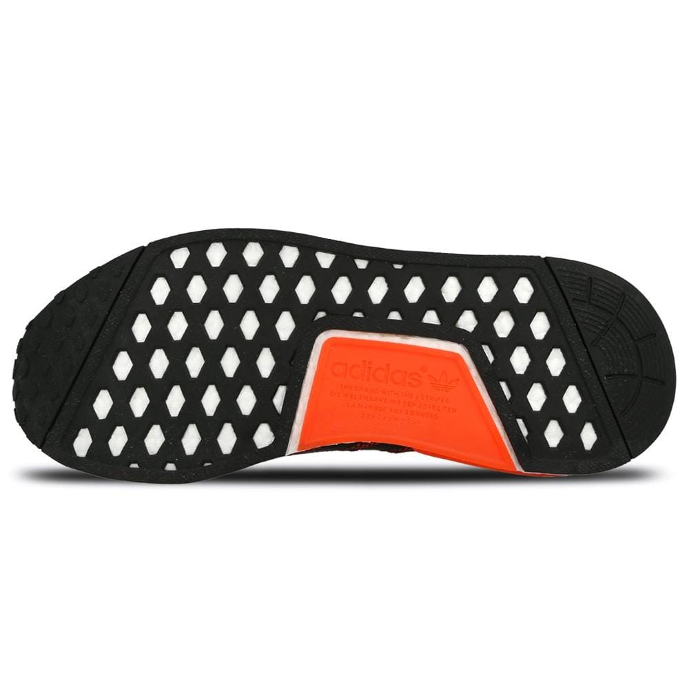 Adidas NMD R1 - Lush Red - Core Black - Running White — UK 3.5 | EU 36 | US 4 — Back View