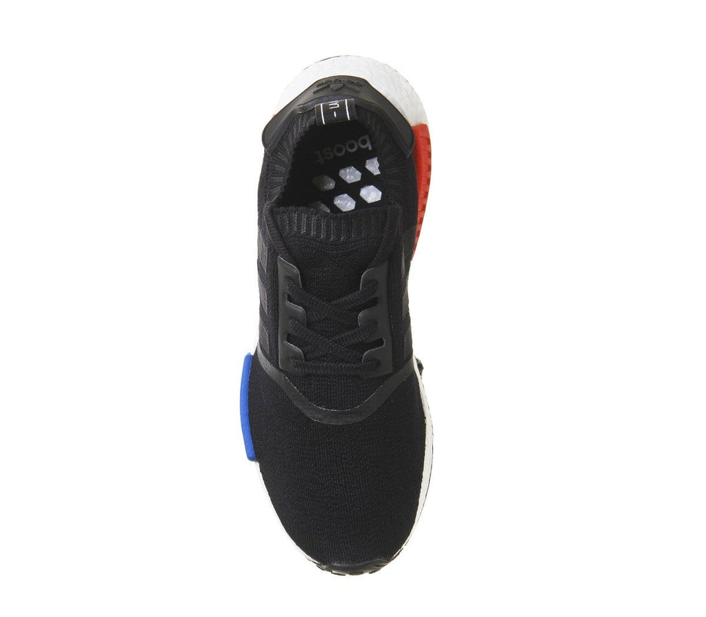 Adidas NMD Runner Primeknit Core Black-Lush Red — UK 3.5 | EU 36 | US 4 — Detail View