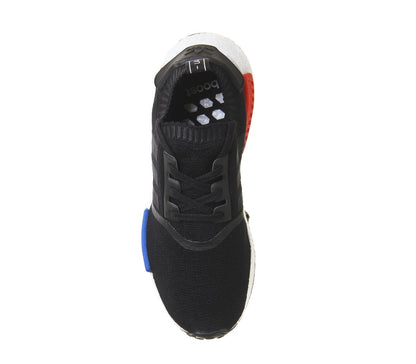 Adidas NMD Runner Primeknit Core Black-Lush Red — UK 3.5 | EU 36 | US 4 — Detail View