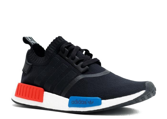 Adidas NMD Runner Primeknit Core Black-Lush Red — UK 3.5 | EU 36 | US 4 — Back View