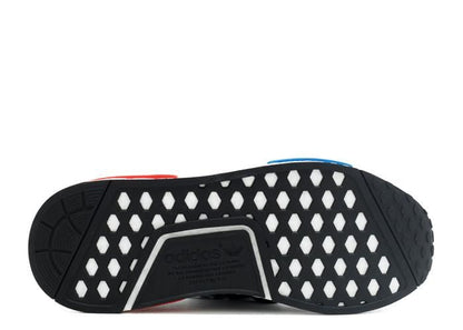 Adidas NMD Runner Primeknit Core Black-Lush Red — UK 3.5 | EU 36 | US 4 — Lifestyle View