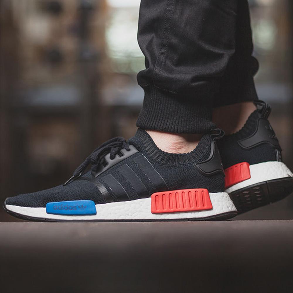 Adidas NMD Runner Primeknit Core Black-Lush Red — UK 3.5 | EU 36 | US 4 — Alternate View 8