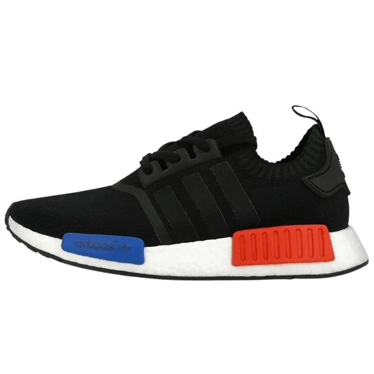 Adidas NMD Runner Primeknit Core Black-Lush Red — UK 3.5 | EU 36 | US 4 — Front View