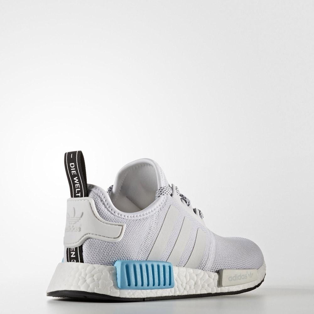 Adidas NMD_R1 Kids White-Bright Cyan — UK 3 | EU 35.5 | US 3.5 — Alternate View 7