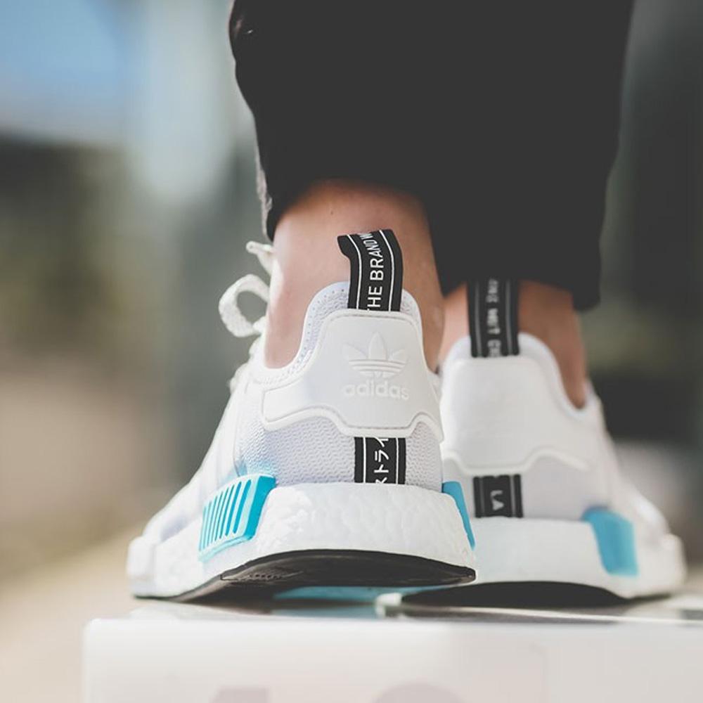 Adidas NMD_R1 Reflective White-Bright Cyan — UK 3.5 | EU 36 | US 4 — Alternate View 7