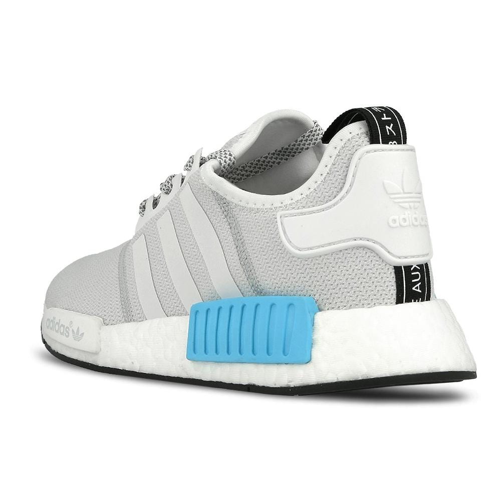 Adidas NMD_R1 Reflective White-Bright Cyan — UK 3.5 | EU 36 | US 4 — Back View