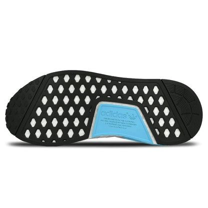 Adidas NMD_R1 Reflective White-Bright Cyan — UK 3.5 | EU 36 | US 4 — Lifestyle View