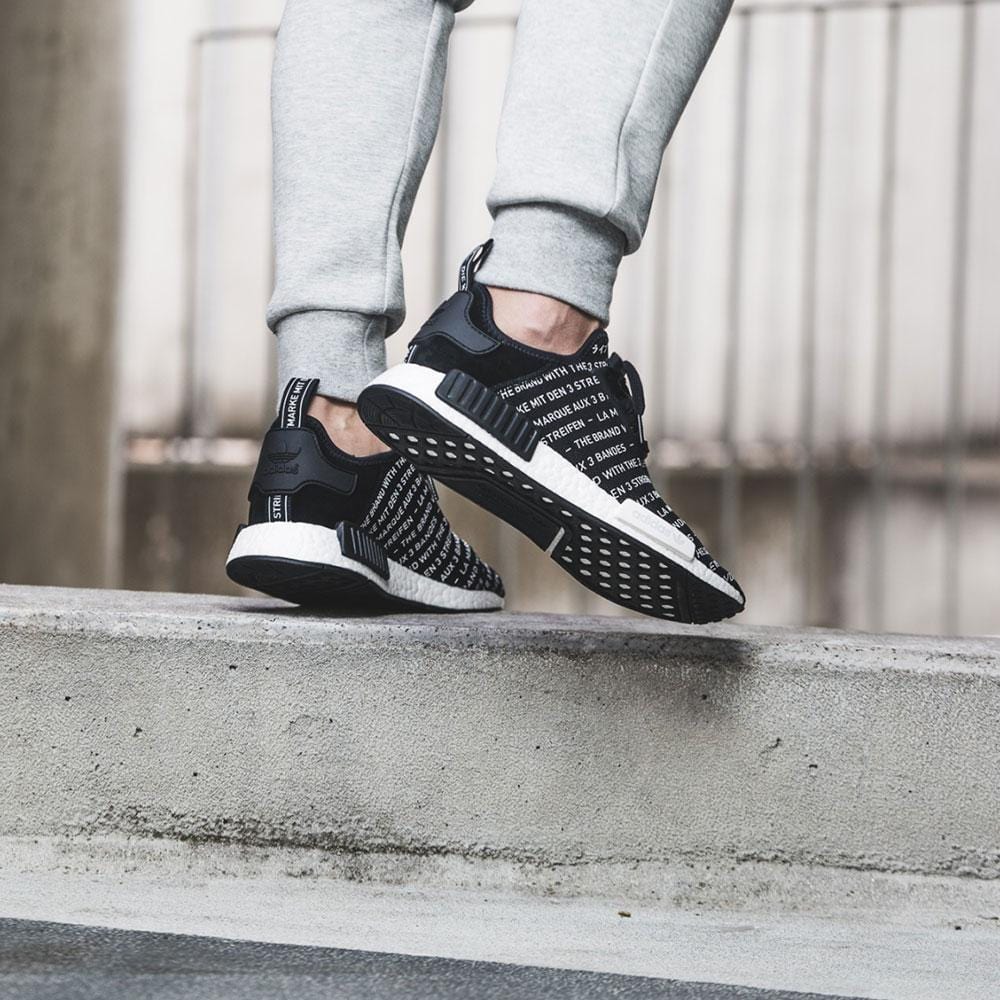 Adidas NMD_R1 Black 'Blackout-Whiteout — UK 3.5 | EU 36 | US 4 — Alternate View 8