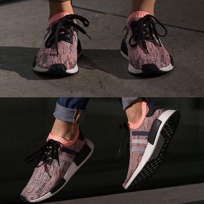 Adidas NMD_R1 W Primeknit Sun Glow — UK 3.5 | EU 36 | US 4 — Back View