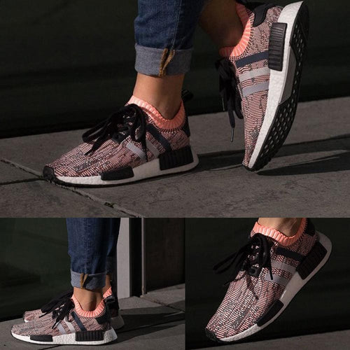 Adidas NMD_R1 W Primeknit Sun Glow — UK 3.5 | EU 36 | US 4 — Side View