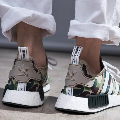 Bape x Adidas NMD_R1 Green Camo — UK 3.5 | EU 36 | US 4 — Alternate View 7