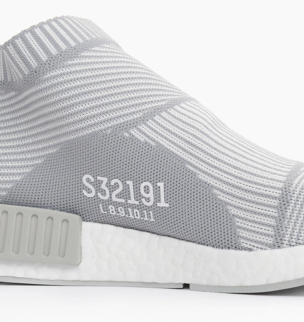 Adidas NMD_CS1 Primeknit Blackout-Whiteout — UK 3.5 | EU 36 | US 4 — Top View