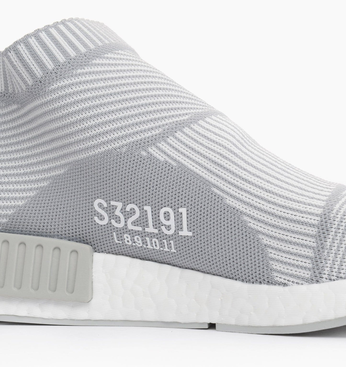 Adidas NMD_CS1 Primeknit Blackout-Whiteout — UK 3.5 | EU 36 | US 4 — Top View