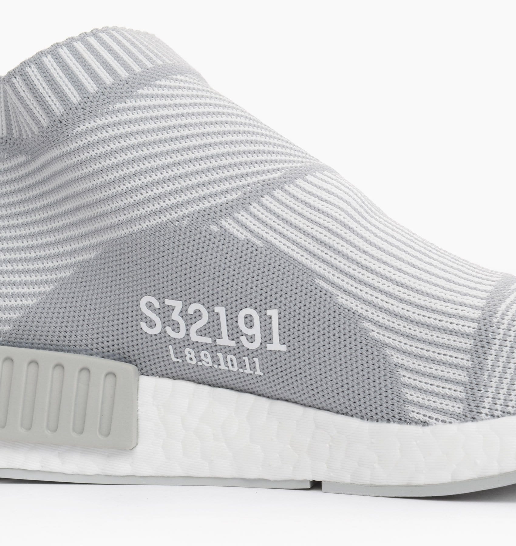 Adidas NMD_CS1 Primeknit Blackout-Whiteout — UK 3.5 | EU 36 | US 4 — Top View