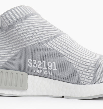 Adidas NMD_CS1 Primeknit Blackout-Whiteout — UK 3.5 | EU 36 | US 4 — Top View