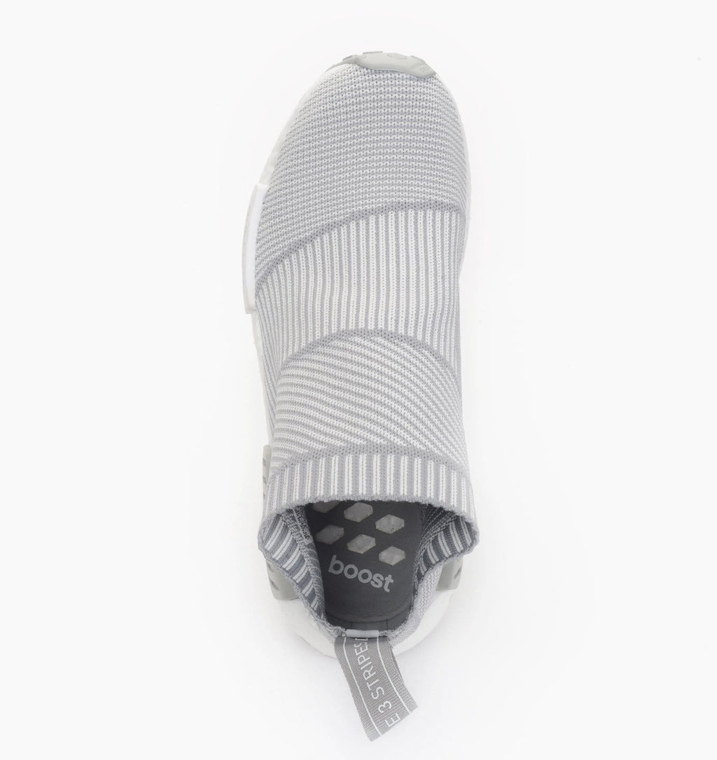 Adidas NMD_CS1 Primeknit Blackout-Whiteout — UK 3.5 | EU 36 | US 4 — Lifestyle View