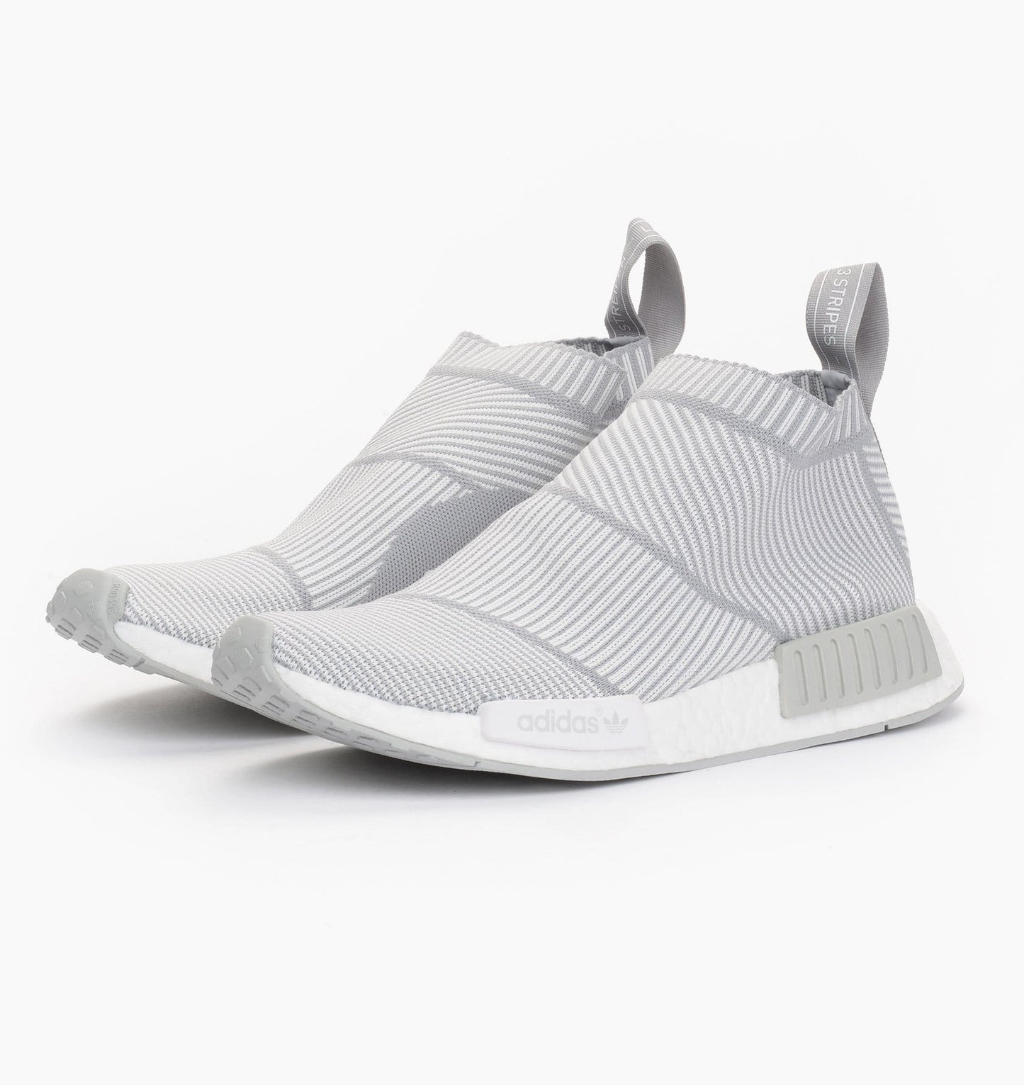 Adidas NMD_CS1 Primeknit Blackout-Whiteout — UK 3.5 | EU 36 | US 4 — Side View