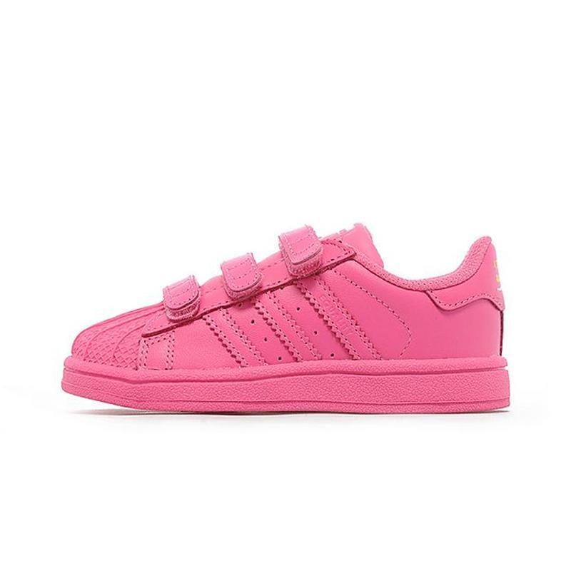 adidas Originals x Pharrell Williams Superstar 'Supercolor Pink' Infant — Front View